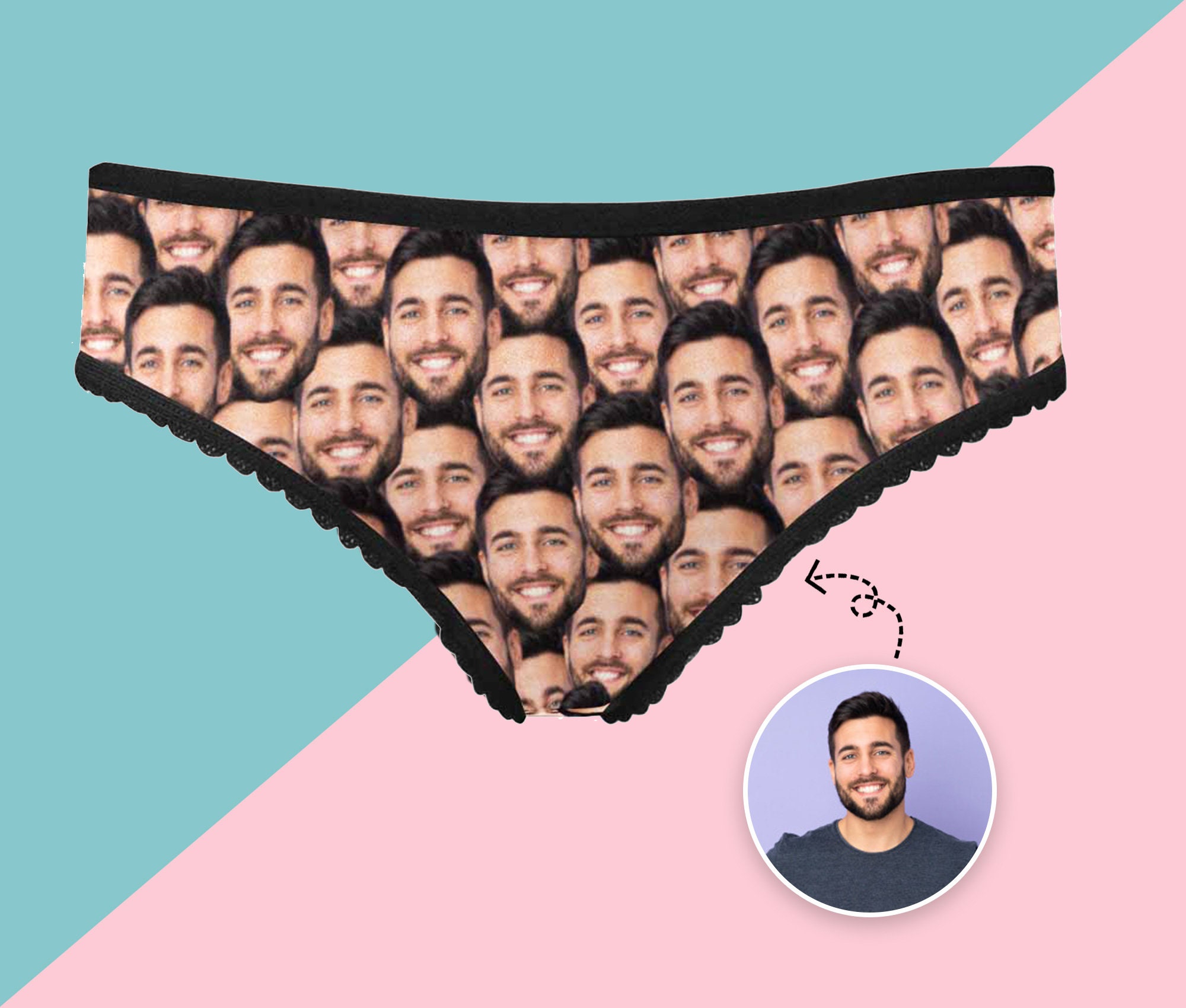 Custom Multi Face Women's Briefs Personalized Face Photo - Etsy