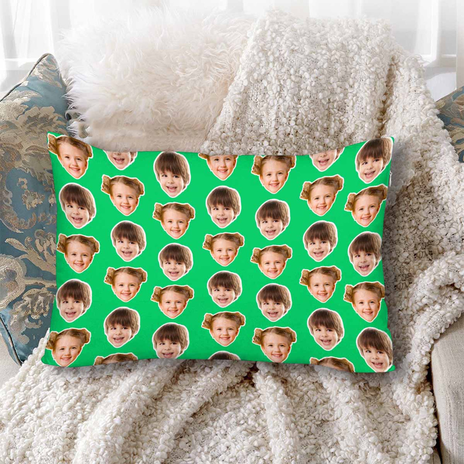 Custom Face Pillowcase Personalized Kids Photo Pillow Cover Etsy