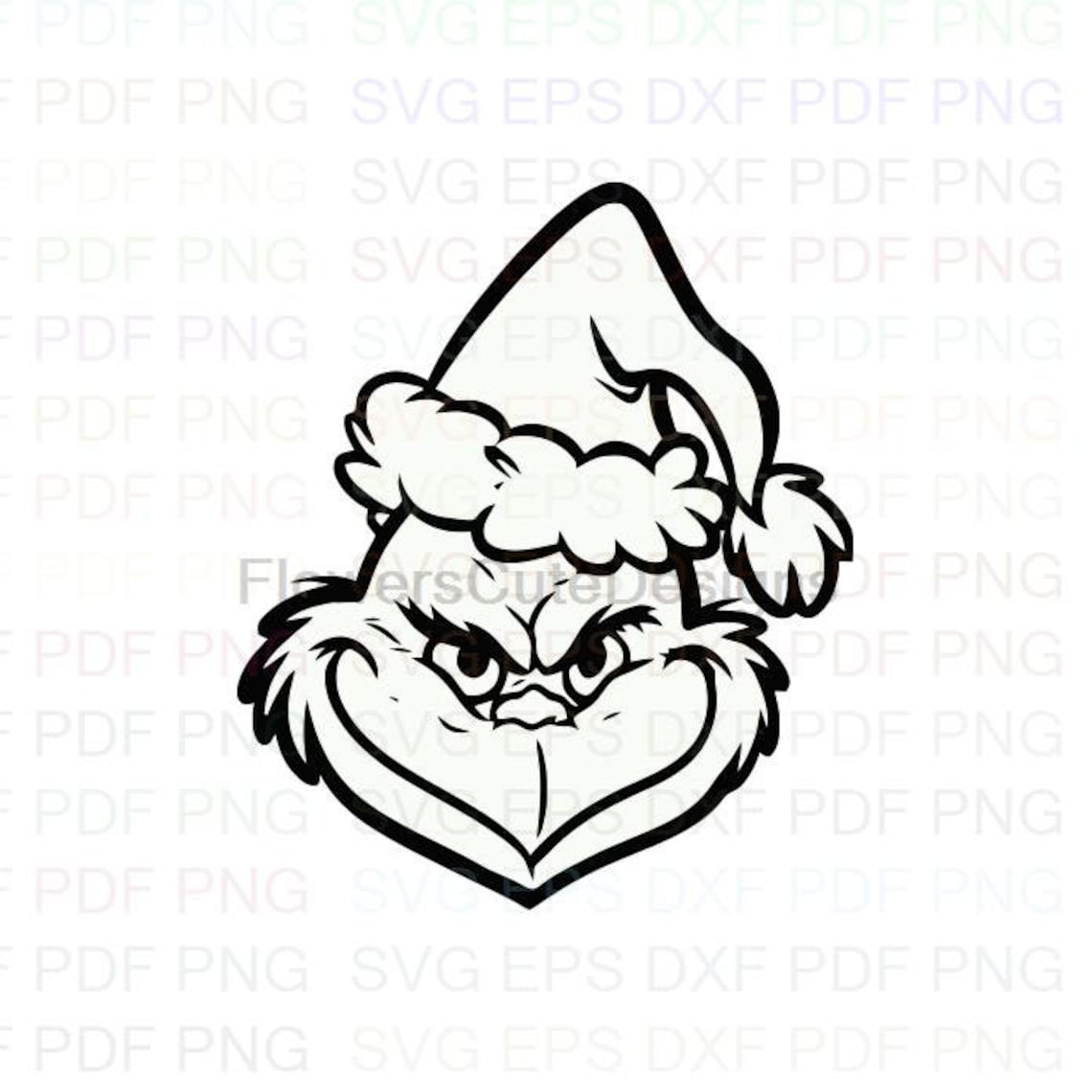 Grinch Face Svg Png Pdf Grinch Svg Christmas Svg For Cricut | Hot Sex