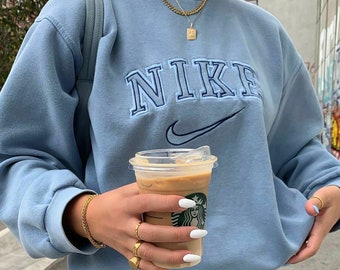 90s vintage nike spellout sweatshirt