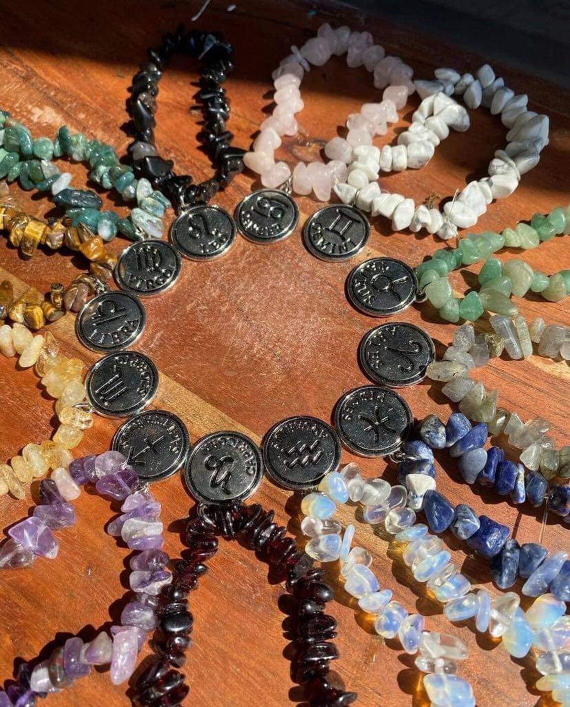 Zodiac crystal charm bracelets Etsy