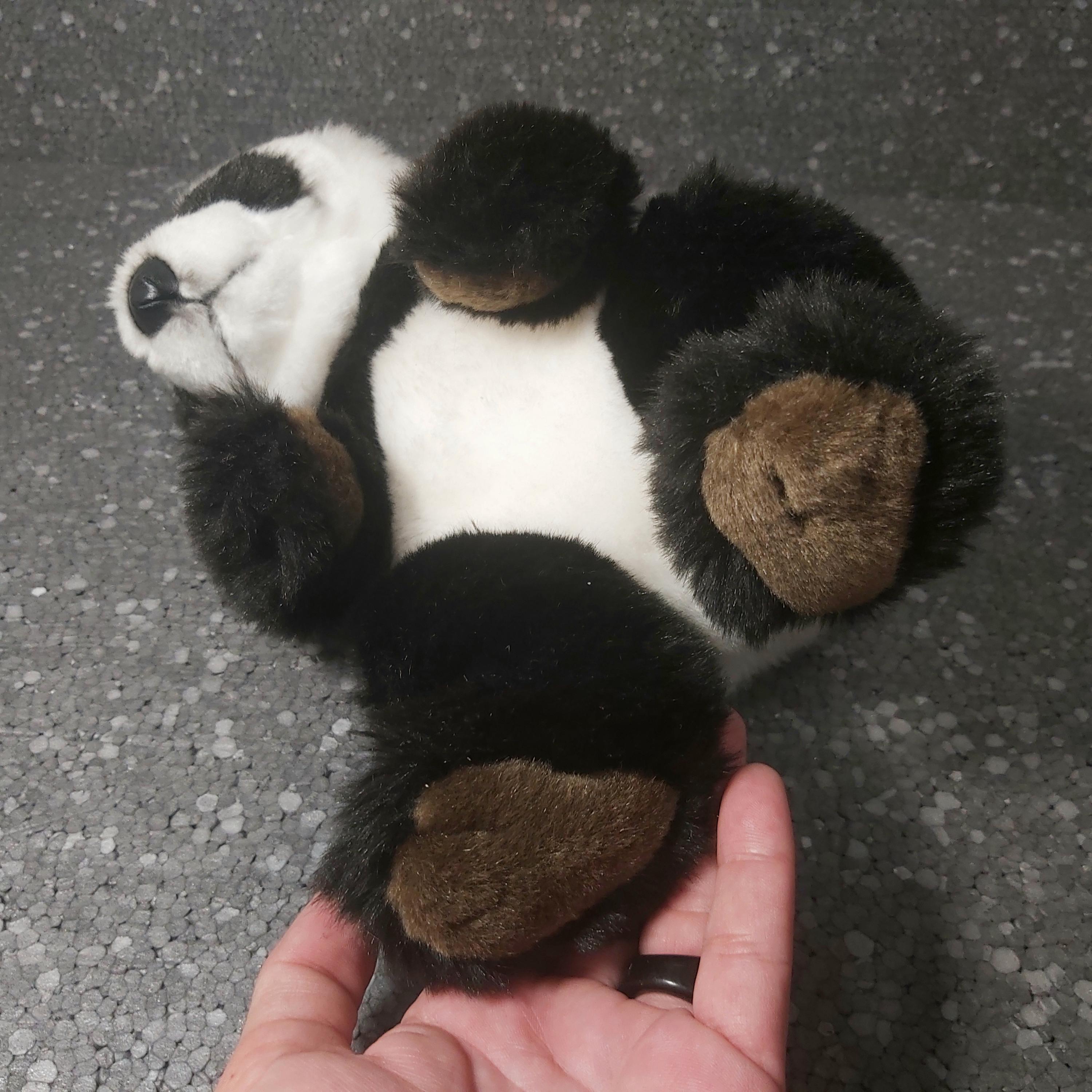 大きなパンダのWWFぬいぐるみ。ヴィンテージパンダのぬいぐるみ