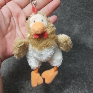 Plüsch Huhn Trudi Vintage. Küken Plüsch Trudi Sweet Collection Schlüsselanhänger Huhn Plüsch Hahn Henne Stofftier Vintage Hahn