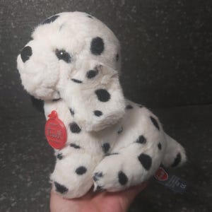 ヴィンテージ キンダー ホワイト ダルメシアン 犬 ぬいぐるみ