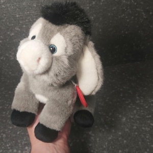 Drôle d&#39;âne en peluche vintage. Âne Trudi. Peluche âne. Âne en peluche vintage. Peluche bébé âne