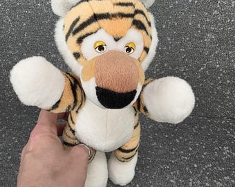 面白い虎のぬいぐるみ。ヴィンテージ・トゥルーディーニ・ミニ