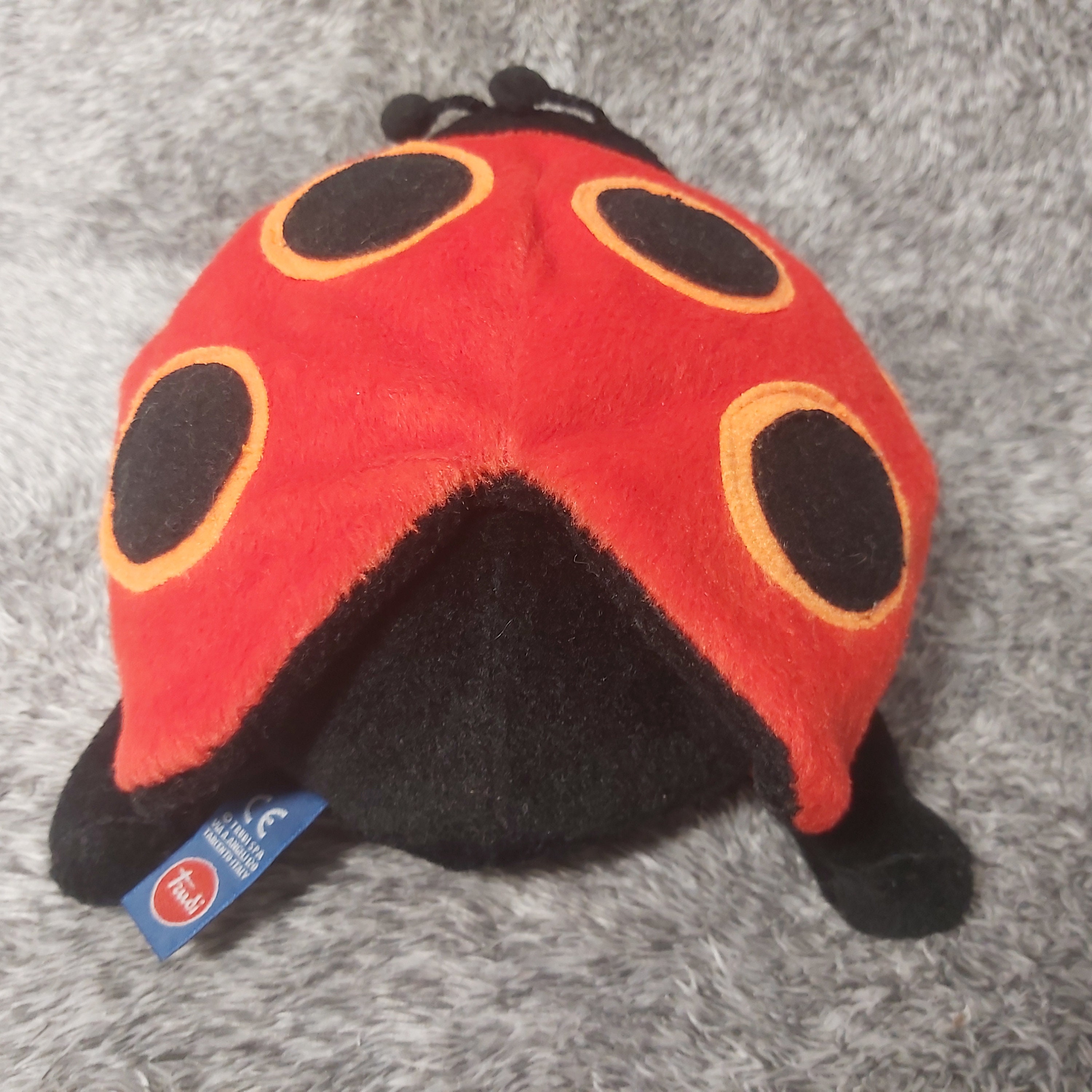 てんとう虫のぬいぐるみ。ヴィンテージのトゥルーディ。てんとう虫の