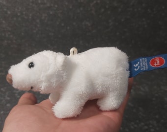 Polar bear plush vintage. Polar bear stuffed animal vintage polar bear Trudi Sweet Collection. Polar bear vintage plush