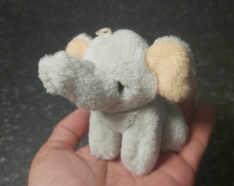 Elephant plush vintage. Elephant stuffed animal vintage Elephant Trudi Sweet Collection. Baby Elephant vintage plush Small Elephant Vintage