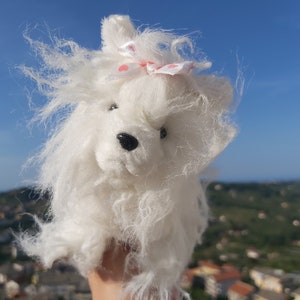 White yorkie. Plush Yorkshire Terrier. White Yorkshire Terrier plush. White plush Yorkie Ganz Lil kinz yorkie hs070