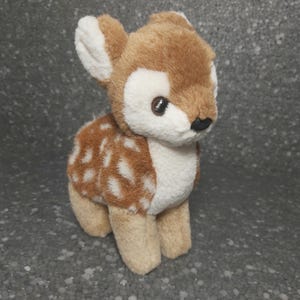 Cute Fawn Plush Vintage. Brocket Deer Trudi. Vintage Fawn Stuffed