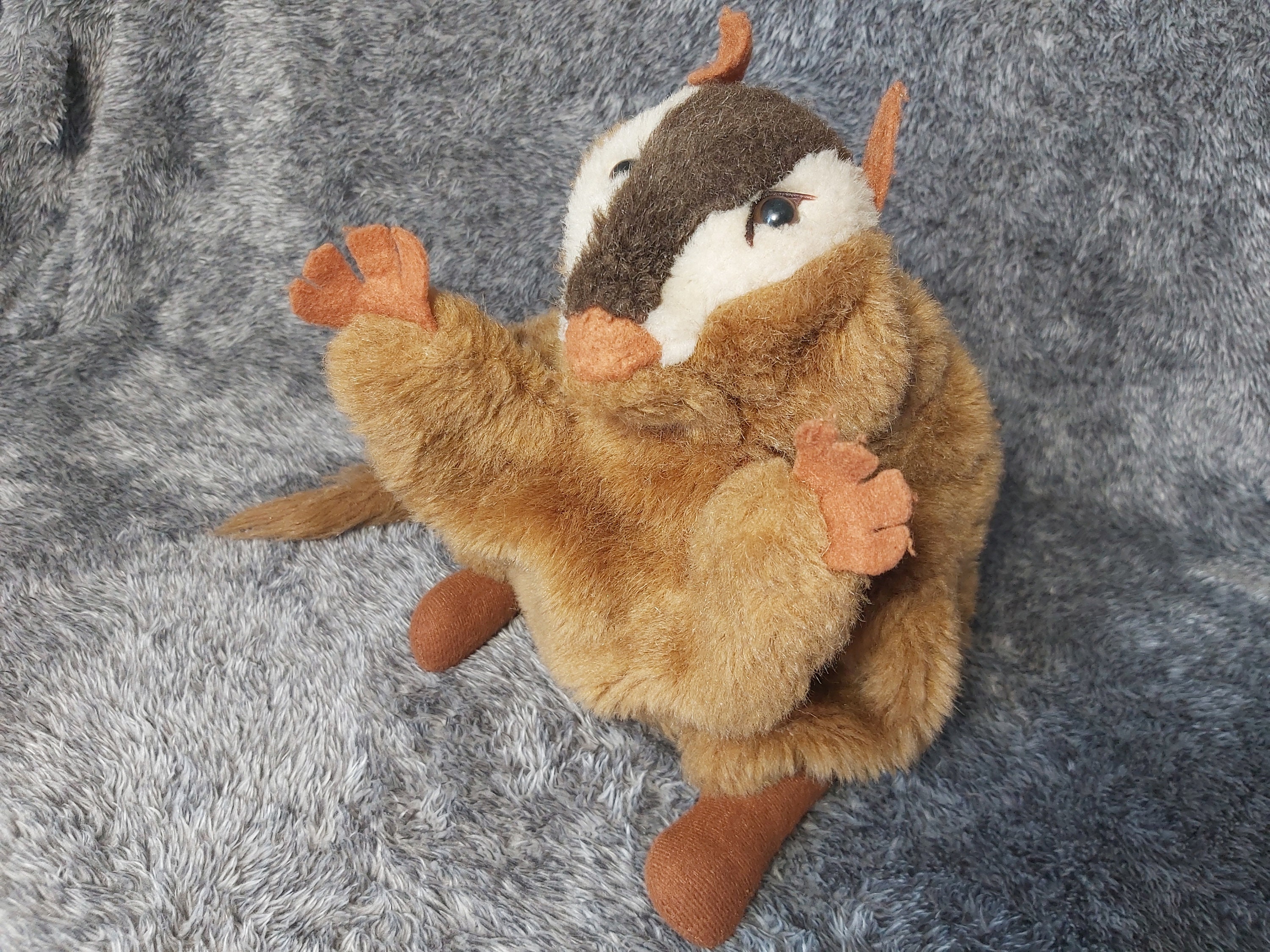 Chipmunk Plush Puppet. Chipmunk Hand Puppet Plush. Stuffed