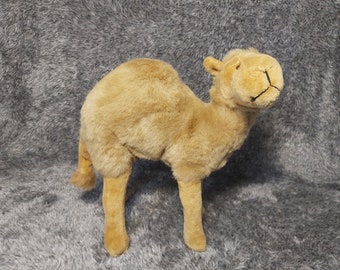 Vintage Dromedar Plüschtier. Vintage gefülltes Dromedar Kamel. Stofftier Kamel Vintage Plüsch. Dromedar bewegliche Beine