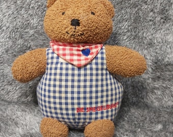 Vintage teddy bear Good Night Baby Music Box Lullaby Die Spiegelburg. Teddy bear Music Baby Bell. Teddy Music box lullaby stuffed animal