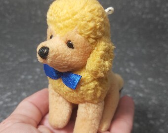 Dog Poodle plush. Trudi vintage. Small Poodle puppy dog Trudi Sweet Collection. Miniature Poodle stuffed animal. Vintage Poodle