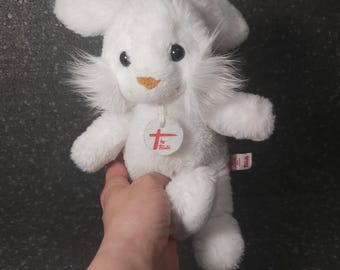  ホワイトバニー　うさぎ　ぬいぐるみ TY ホワイトバニーぬいぐるみ：ヴィンテージ 1990年代 コレクターズ