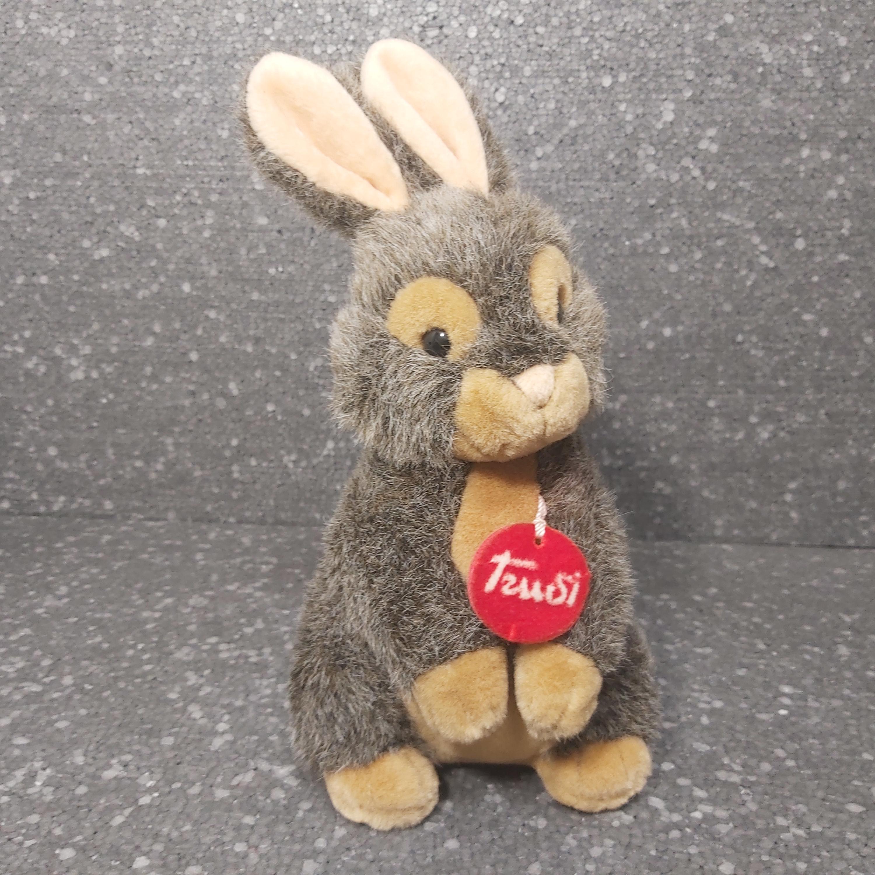 Grey Rabbit Doll Gray Rabbit Plush Vintage. 12inches Bunny Trudi. Vintage Gray Bunny ...