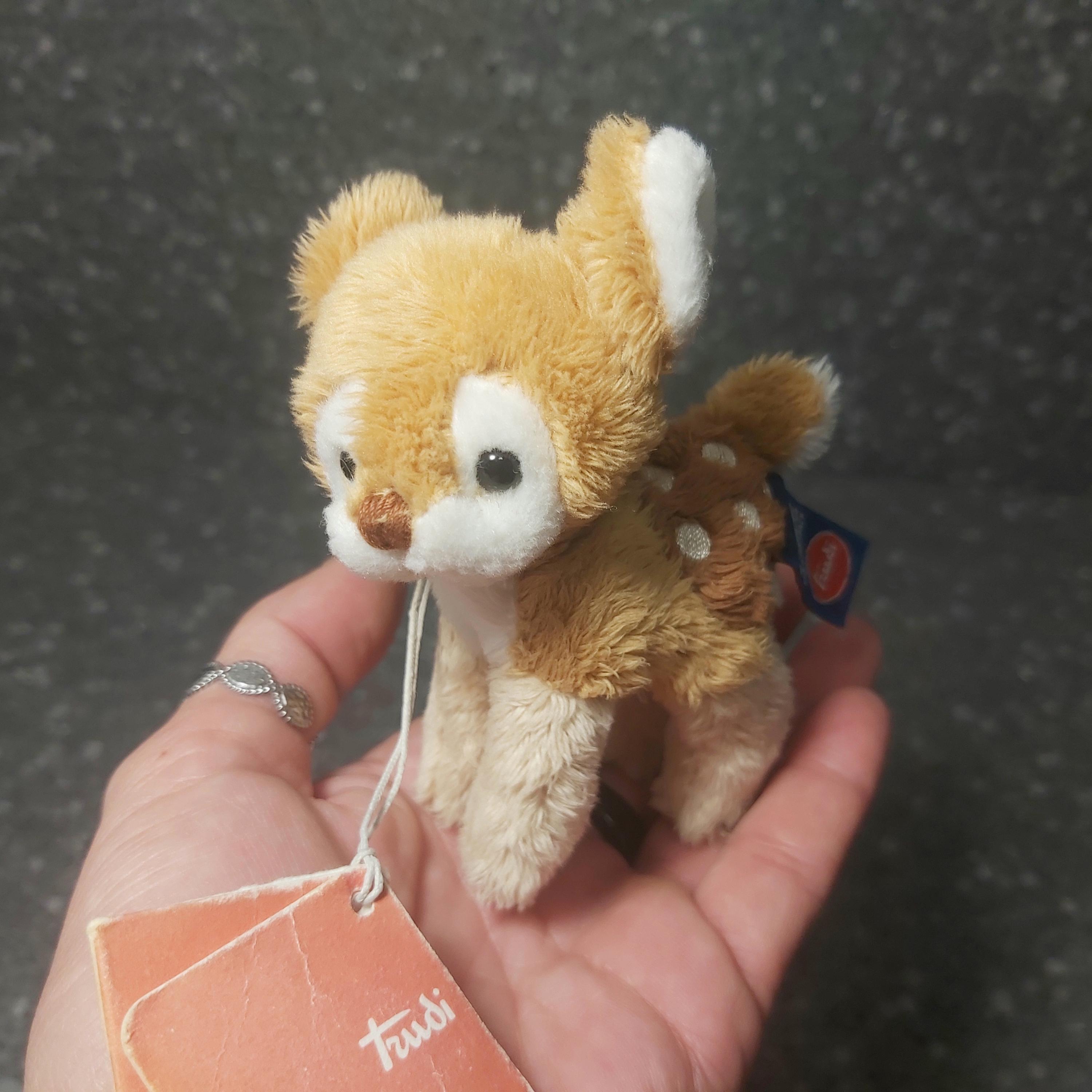 Fawn Plush Vintage. Fawn Trudi Sweet Collection. Brocket Deer