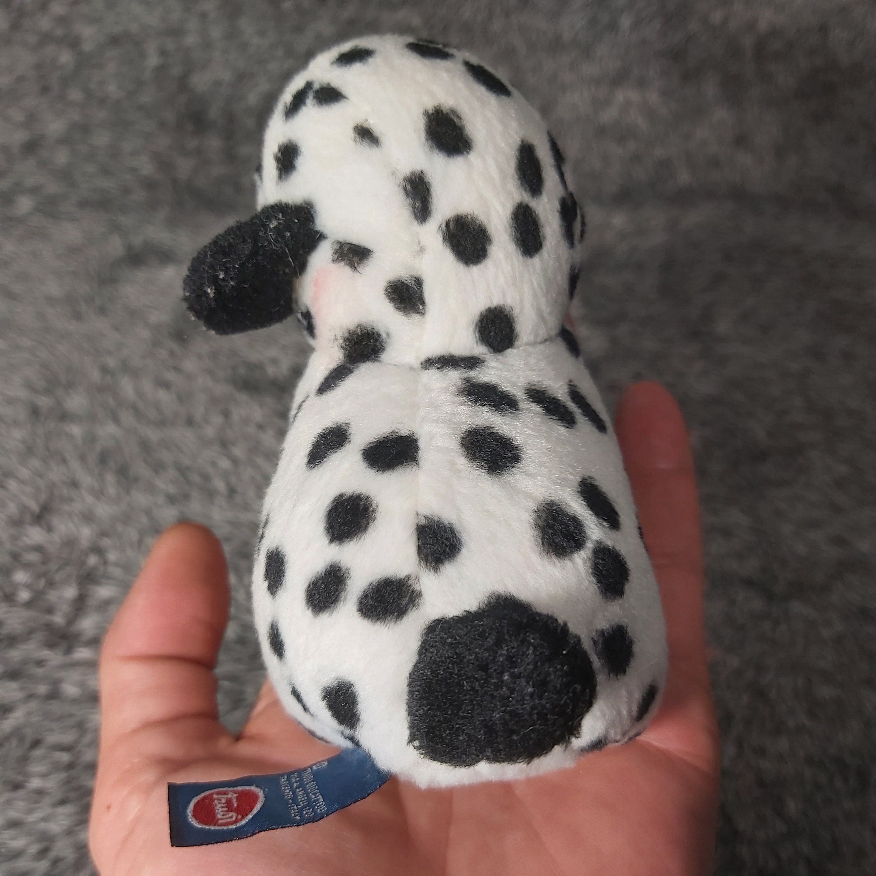子犬のダルメシアンぬいぐるみ。ヴィンテージのダルメシアン子犬