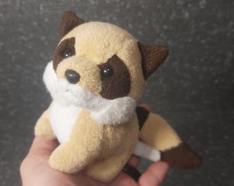 Peluche de mapache pequeño. Colección vintage Trudi Mini. Peluche de mapache. Peluche vintage de mapache. Mini Trudi de mapache. Peluche de mapache.