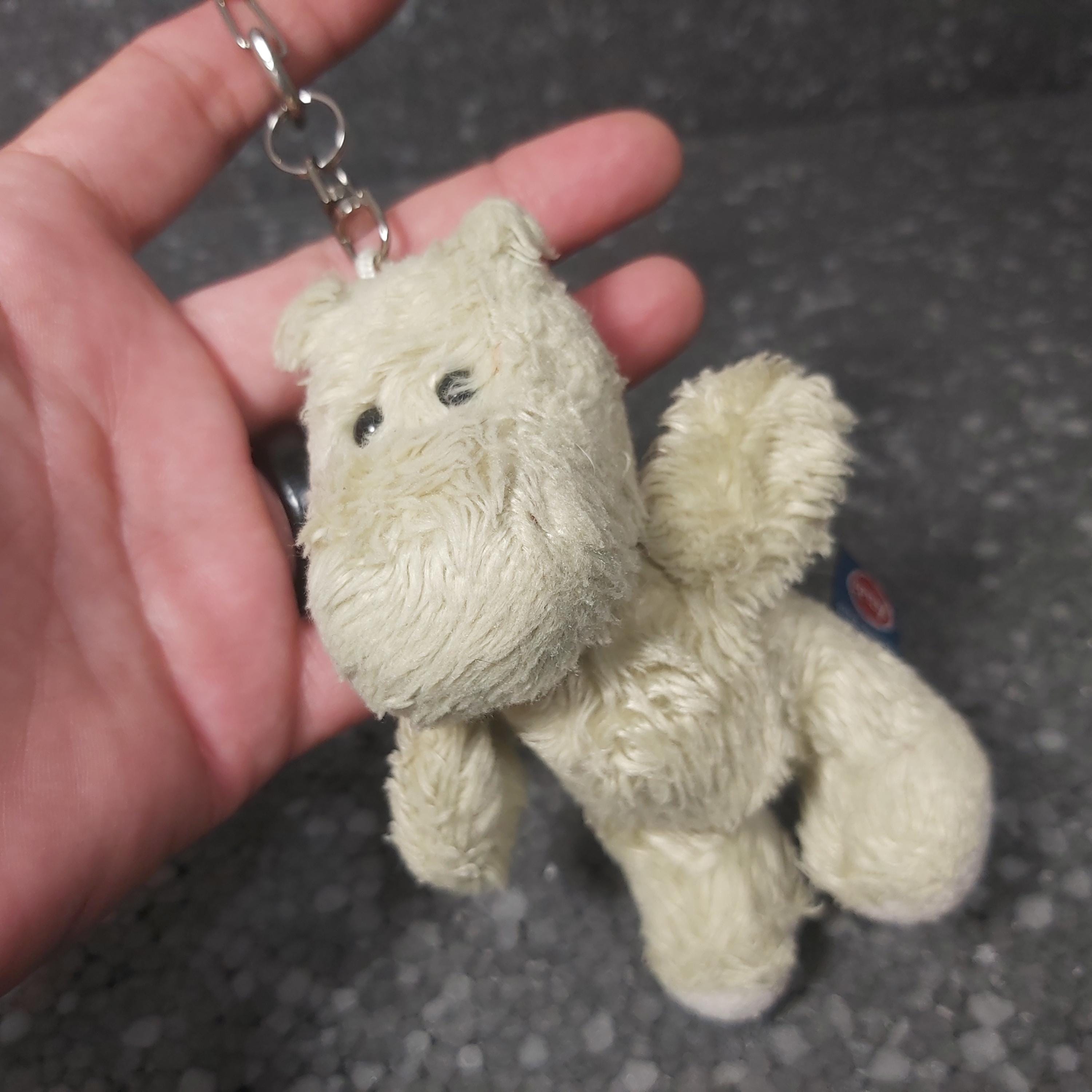Keychain Hippo plush. Trudi vintage. Small hippo Trudi Sweet Collection. Hippopotamus stuffed animal. Keychain plush hippo charm bag
