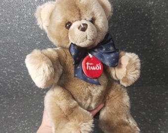 doudou ours blanc carreaux écossais TAKINOU