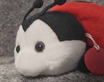 てんとう虫のぬいぐるみ。ヴィンテージのトゥルーディ。てんとう虫の