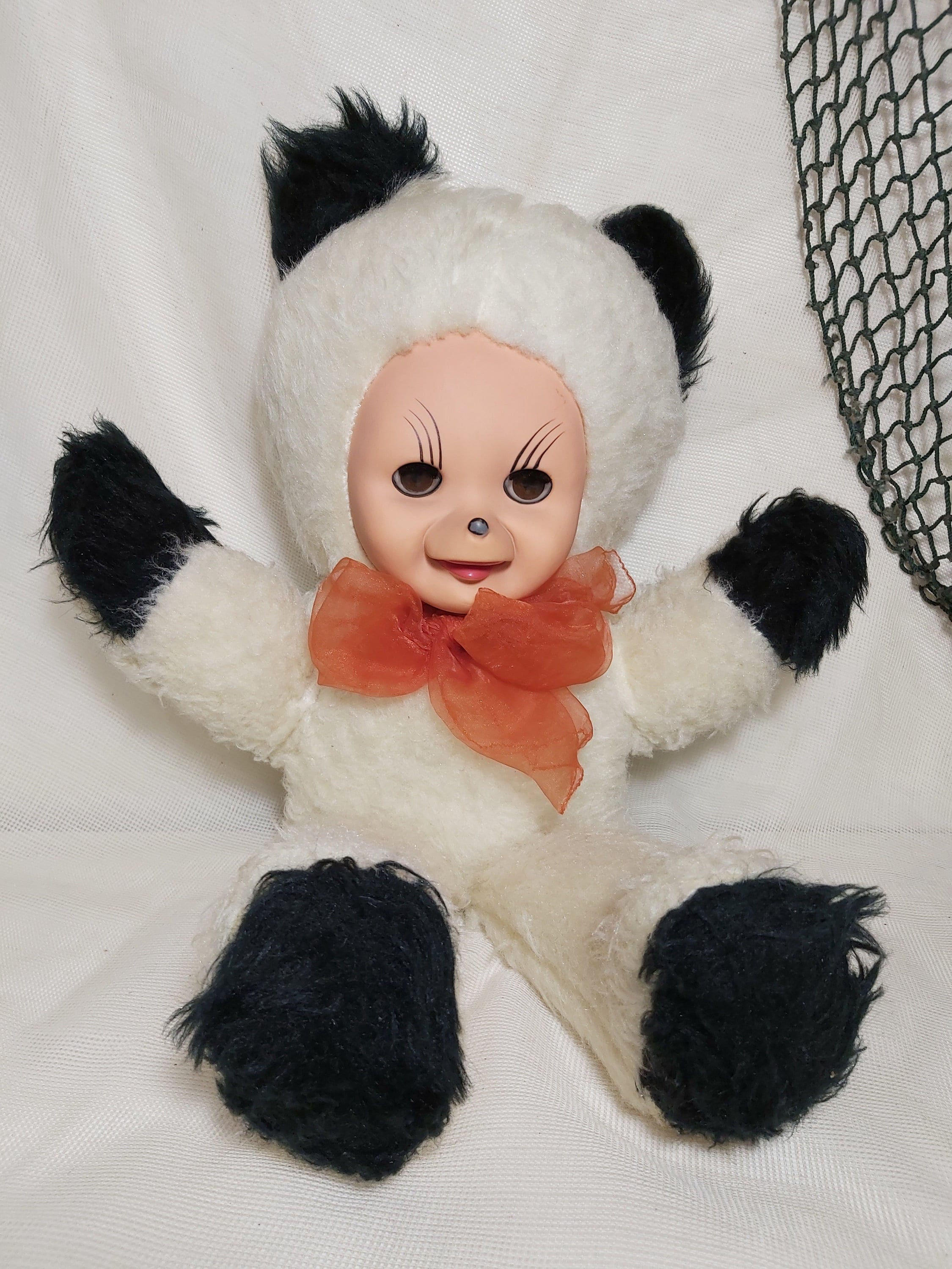 Vintage Rubber Face Plush BROWN EYES. Vintage Plush Doll Vintage Rubber Face Plush BROWN EYES. Vintage Plush Doll