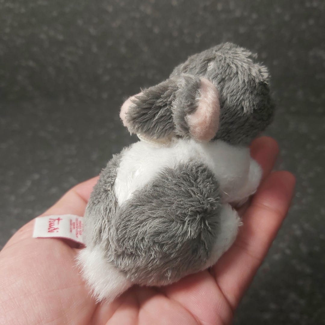 Gray Rabbit Plush Vintage Gray Bunny Stuffed Animal Vintage Rabbit ...