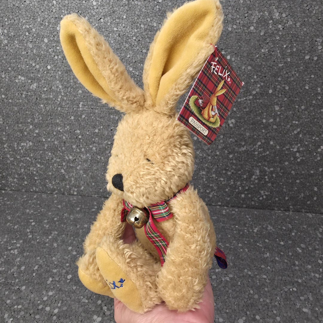 Felix A Little Rabbit Rabbit Felix Vintage Plush Bunny Die Spiegelburg. Rabbit Felix Vintage ...