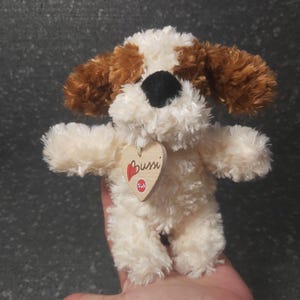 Puppy Beagle plush vintage. Beagle Trudi Bussi. Dog stuffed animal vintage. Plush Charm puppy dog Trudi Mini Collection. Beagle Stuffed