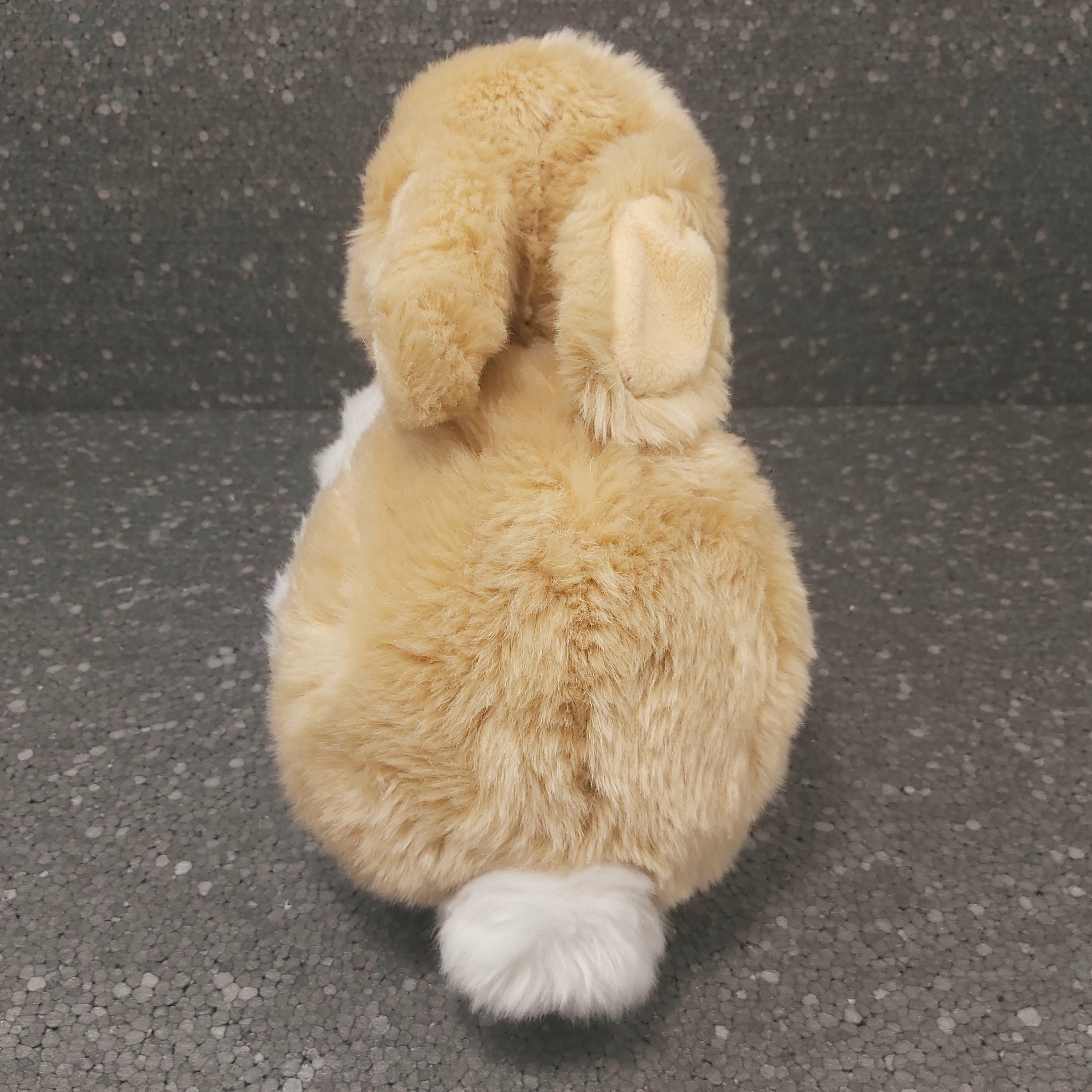 Large Realistic White Orange Rabbit Plush Vintage. Stuffed Rabbit ...
