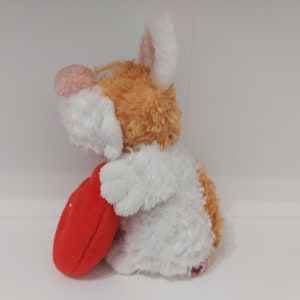 Plush Bunny With Heart. Trudi Plushies. Stuffed Funny Bunny. Heart ...