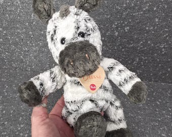 Trudi Bussiのカーリーバニー。ヴィンテージのウサギのぬいぐるみ