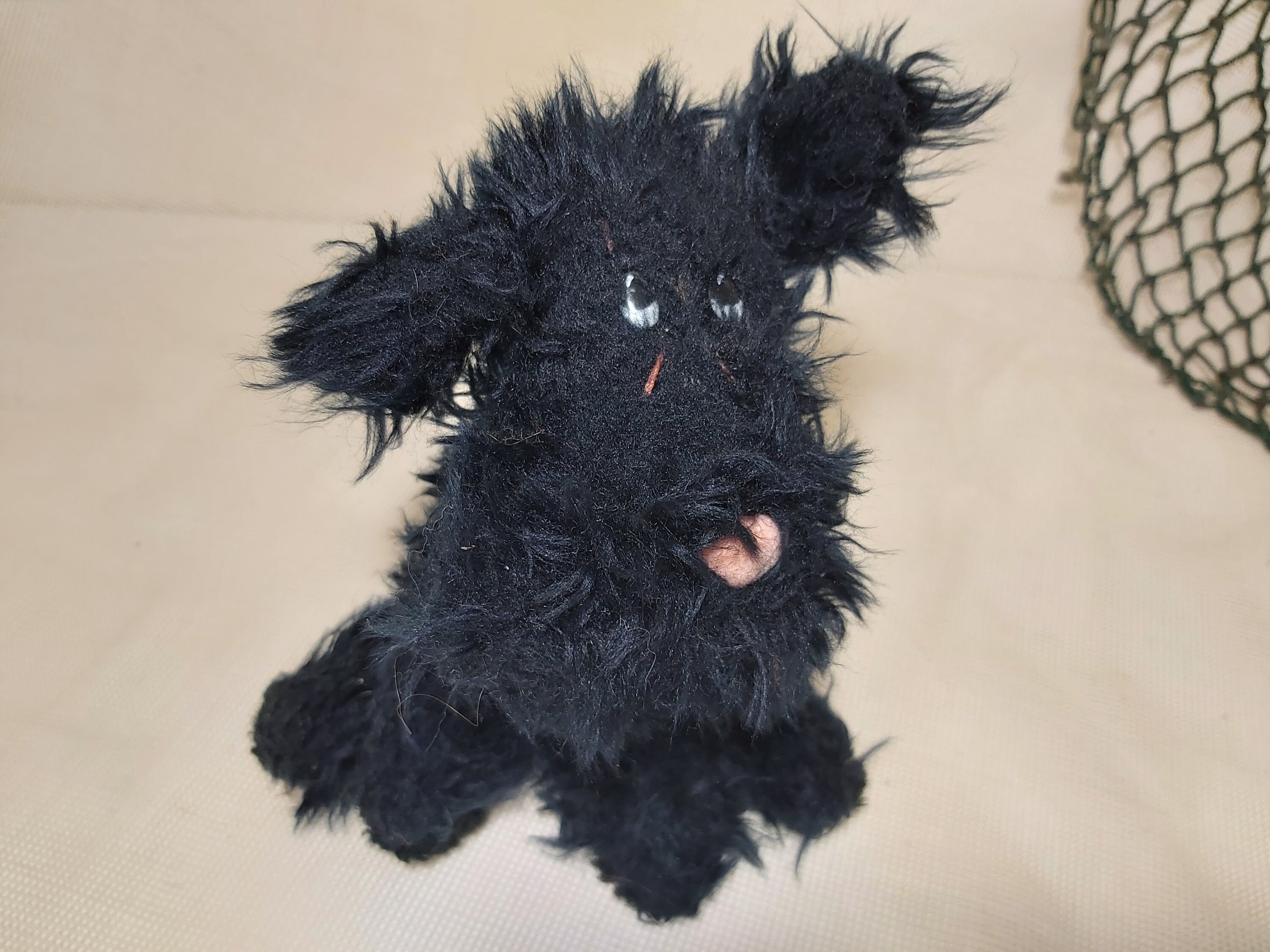 black schnoodle stuffed animal