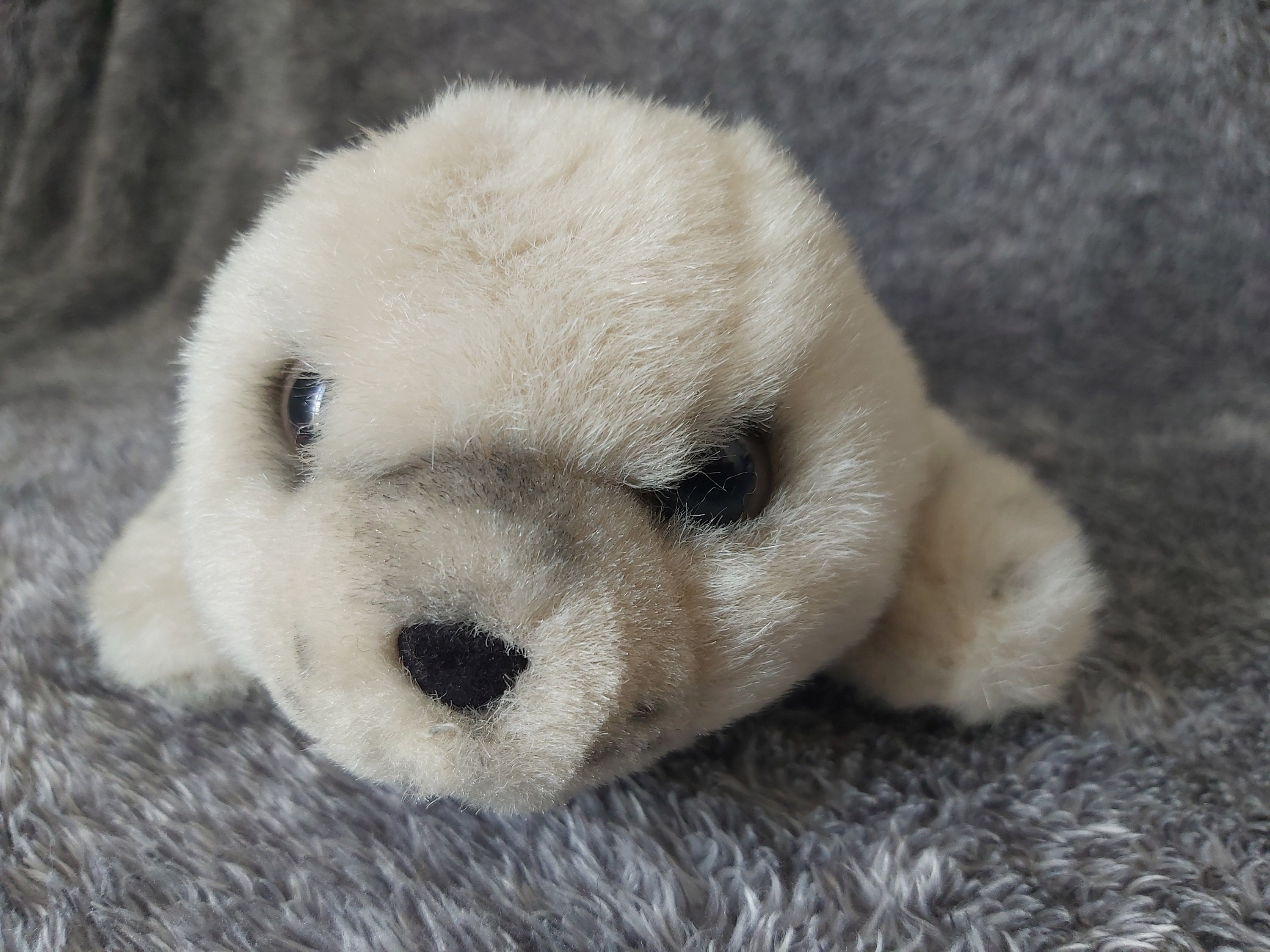 Realistic Sea Lion Plush Vintage. White Fur Seal Plush. Stuffed White Fur Seal. Stuffed Animal Realistic White Fur Seal Plush. Fish Etsy UK
