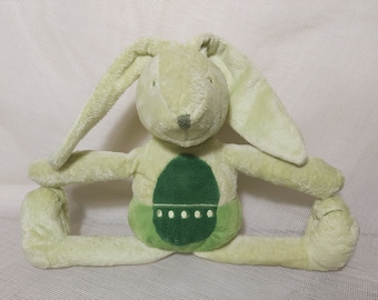 green bunny plush