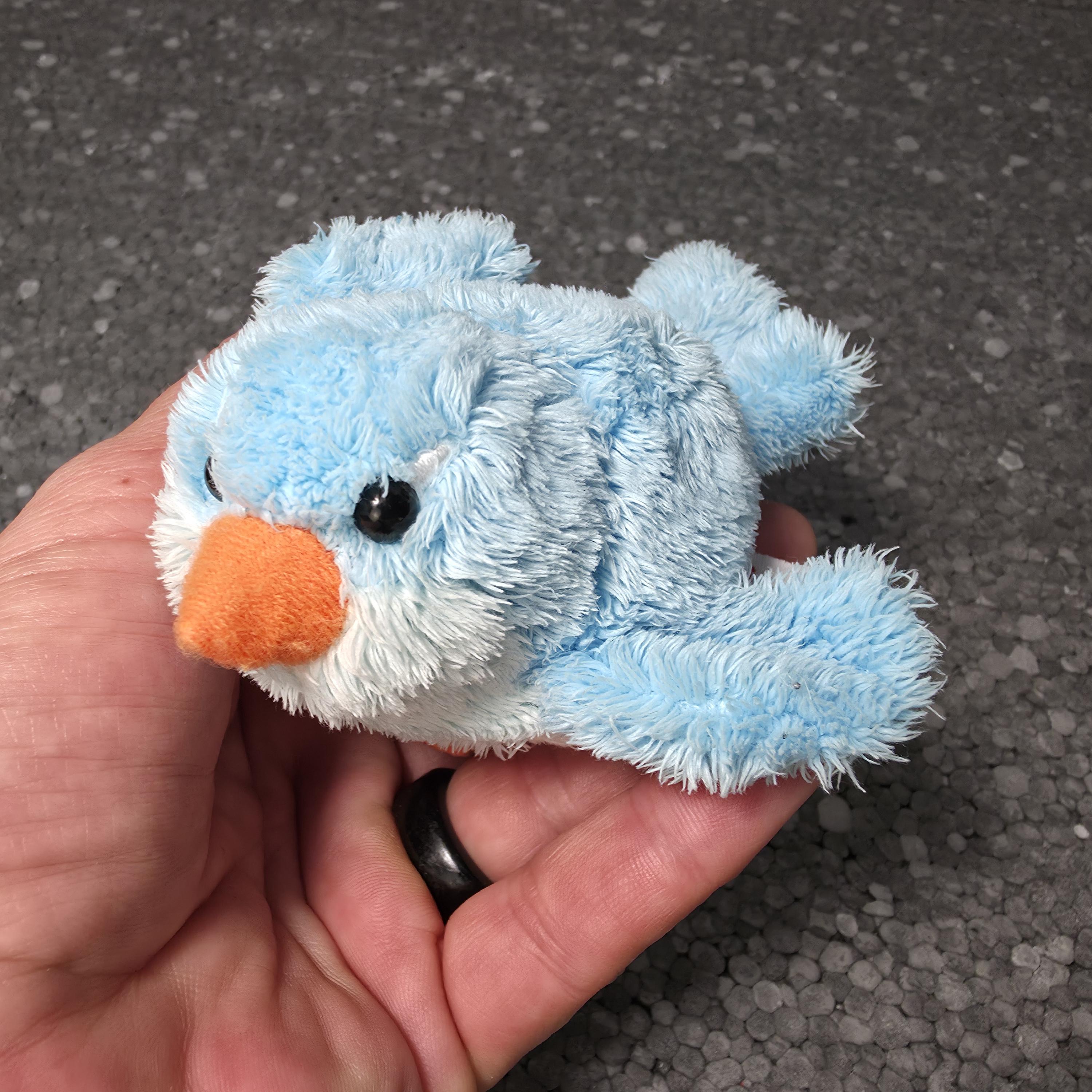 Sky Blue Bird Plush Trudi Vintage. Small Blue Bird Trudi Sweet ...