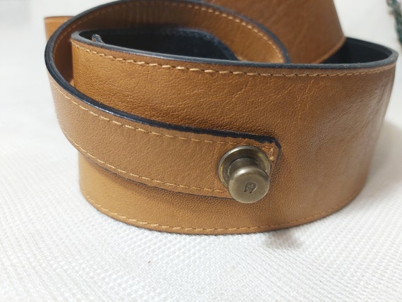 Etienne Aigner Belt Sash. Vintage Camel Womens Belt Sash  display picture 2