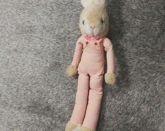 Vintage stuffed bunny. German vintage plush bunny. Vintage long legs bunny. Tall stuffed rabbit vintage stuffed animal