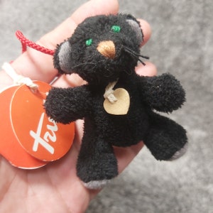 Vintage Black Panther Trudi Sorrisotti Black Cat Keychain Panther