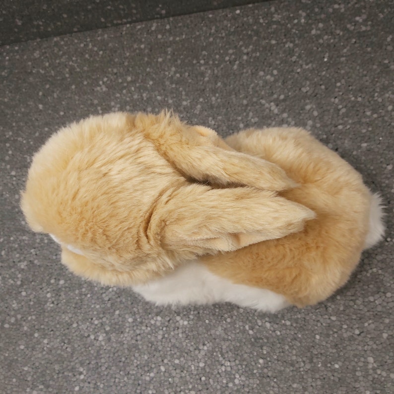 Large Realistic White Orange Rabbit Plush Vintage. Stuffed Rabbit ...