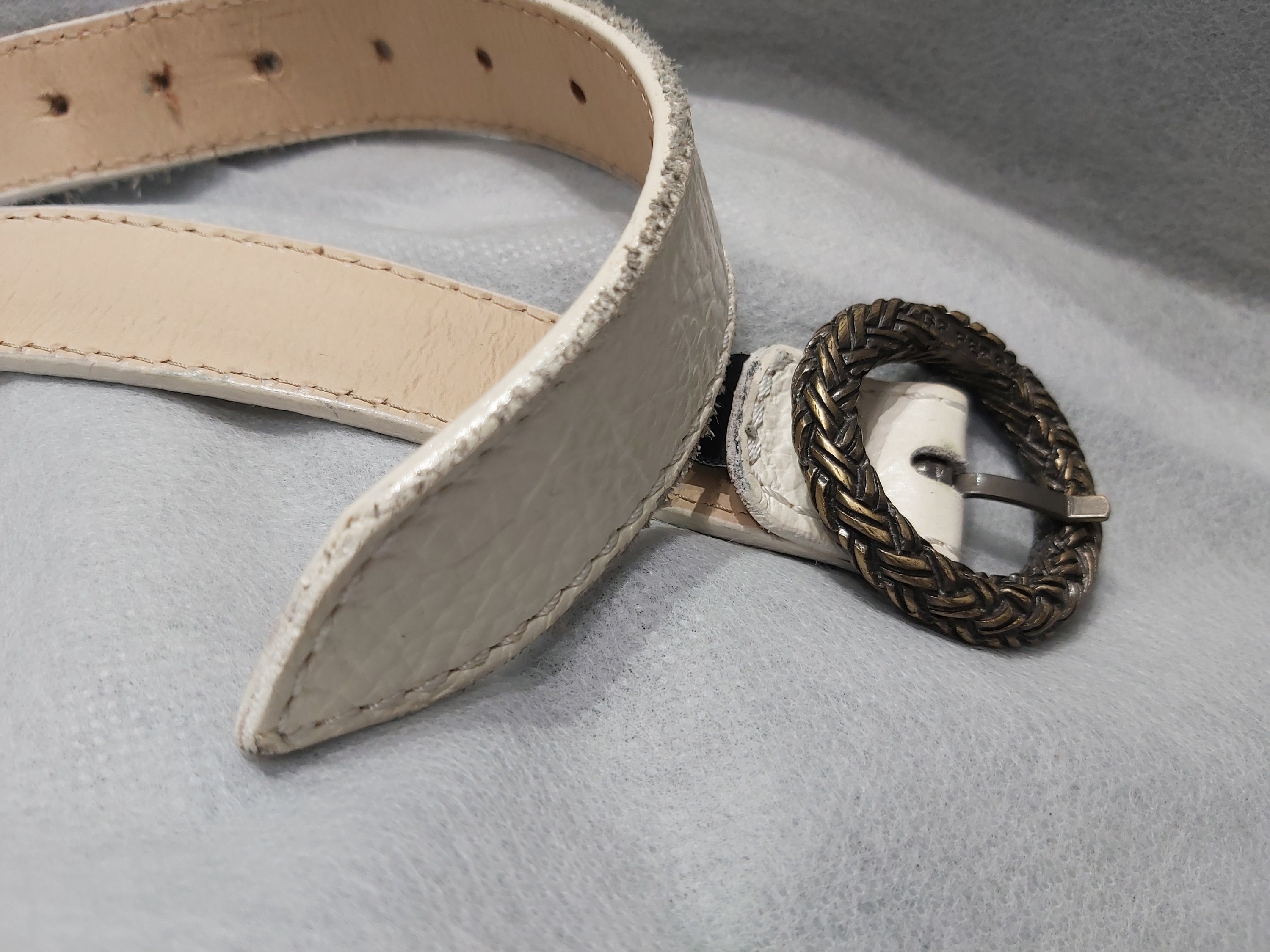 Ceinture vintage Gianfranco Ferre. Ceinture vintage en cuir blanc Gianfranco Ferre. Ceinture originale en cuir blanc pour femme Gianfranco Ferre Italie Etsy Canada