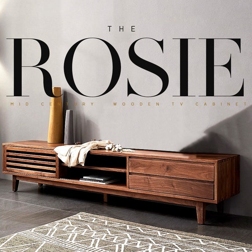 Mid Century Media Console Minimalist Media Console Tv Etsy