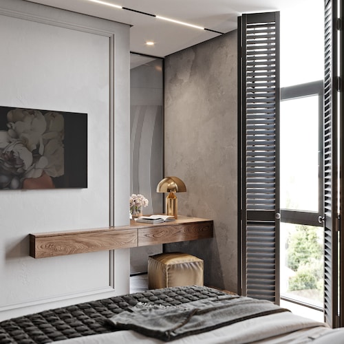 Floating Makeup Vanity