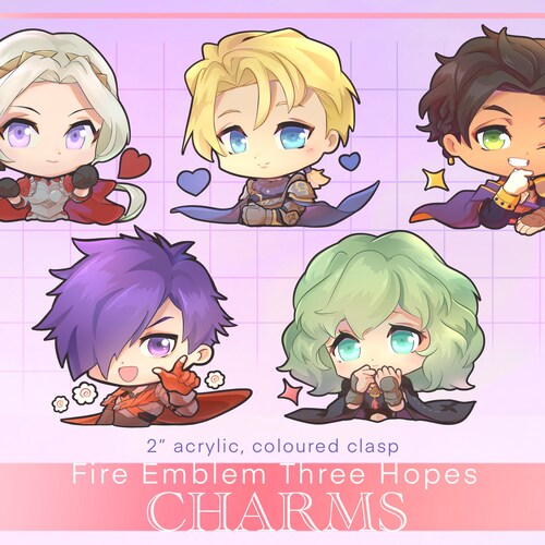 Fire Emblem Three Hopes House Keychains Etsy