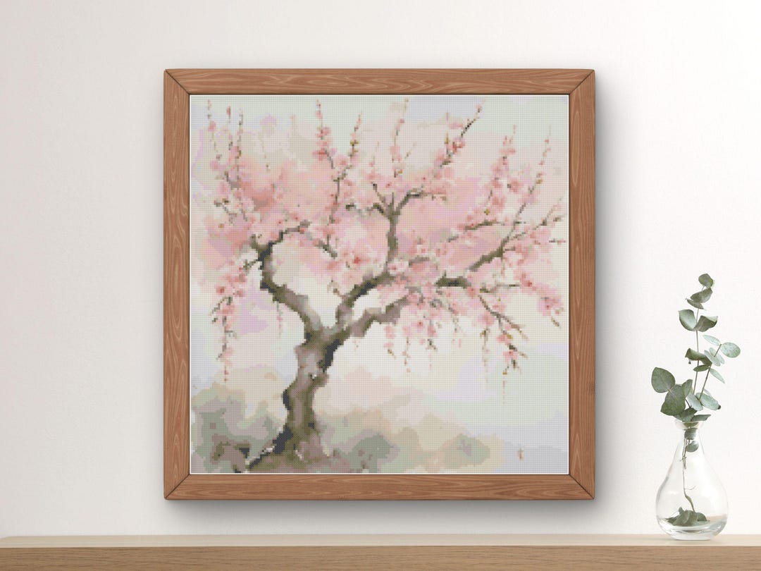 Sakura - Cherry Blossom - / Cross Stitch PDF Pattern / Instant Download ...