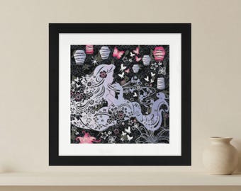 Tangled - Rapunzel - / princess Silhouette / Cross Stitch PDF Pattern / Instant Download