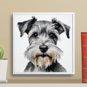 Miniature Schnauzer / Dog / Cross Stitch PDF Pattern / Instant Download