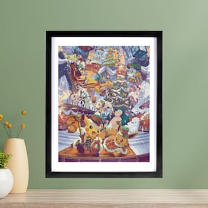 Pokemon Christmas / Cross Stitch PDF Pattern / Instant Download